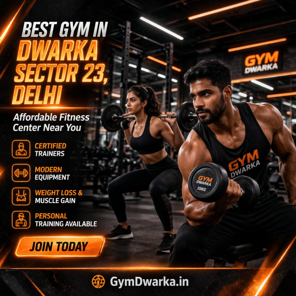 Best Gym in Dwarka Sector 23, Delhi – Affordable Fitness Center Near You
